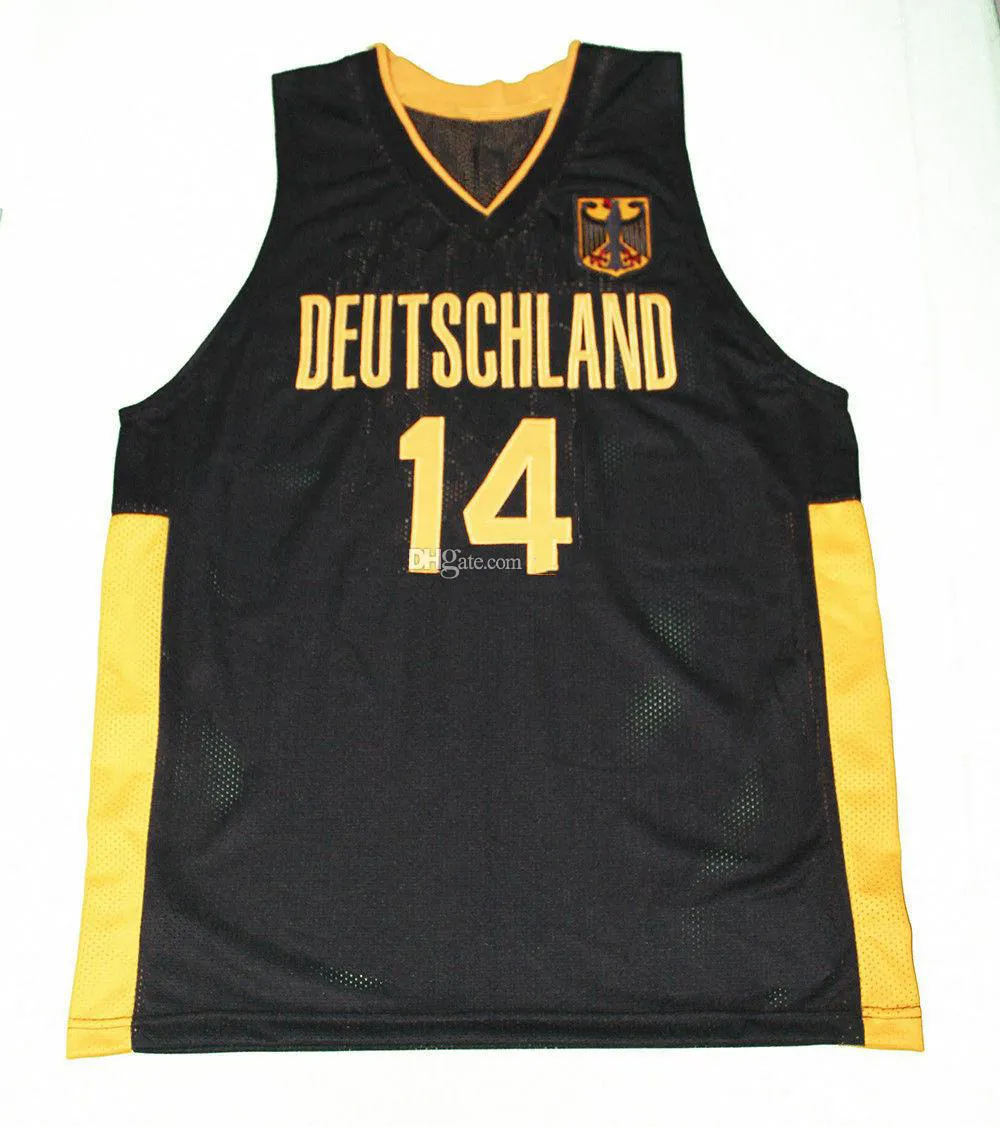 Dirk Nowitzki 14 Team Deutschland Germany Retro Michigan Jersey