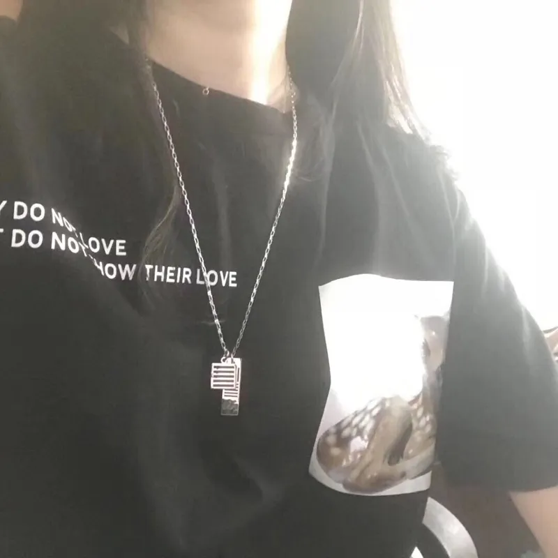 Damier deals black necklace