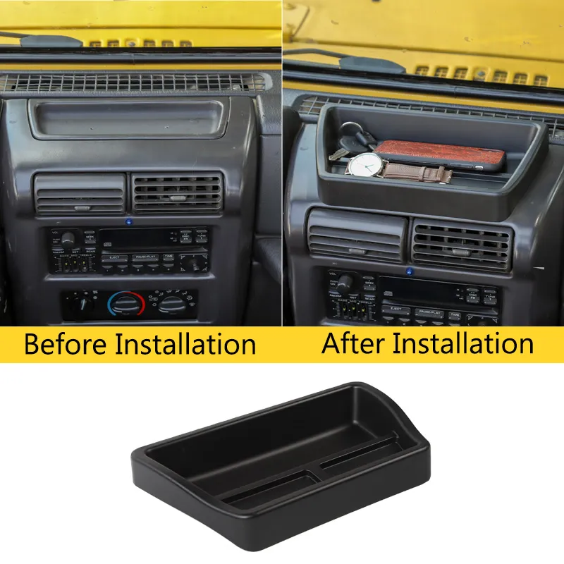 Black Abs Dashboard Storage Box For