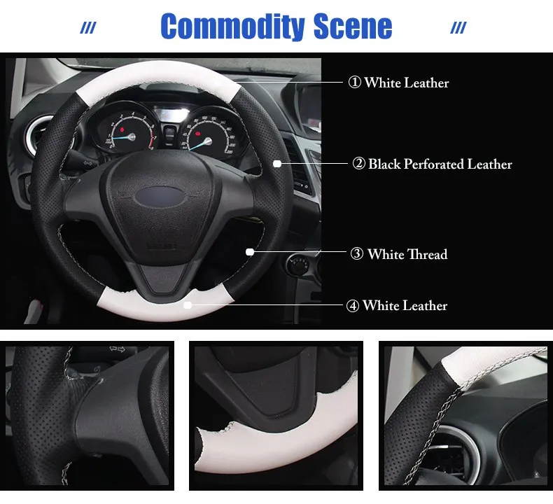 for Ford Fiesta 2010 steering wheel cover