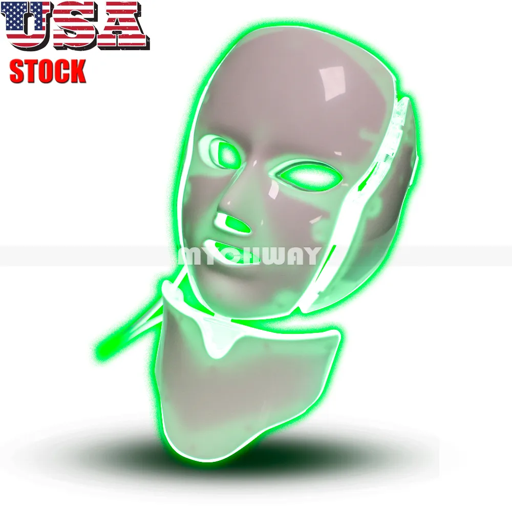 Led Facial Light Mask 7 Colors Photon Led Light Beauty Anti-Wrinkles Skin Rejuvenation USA Stock