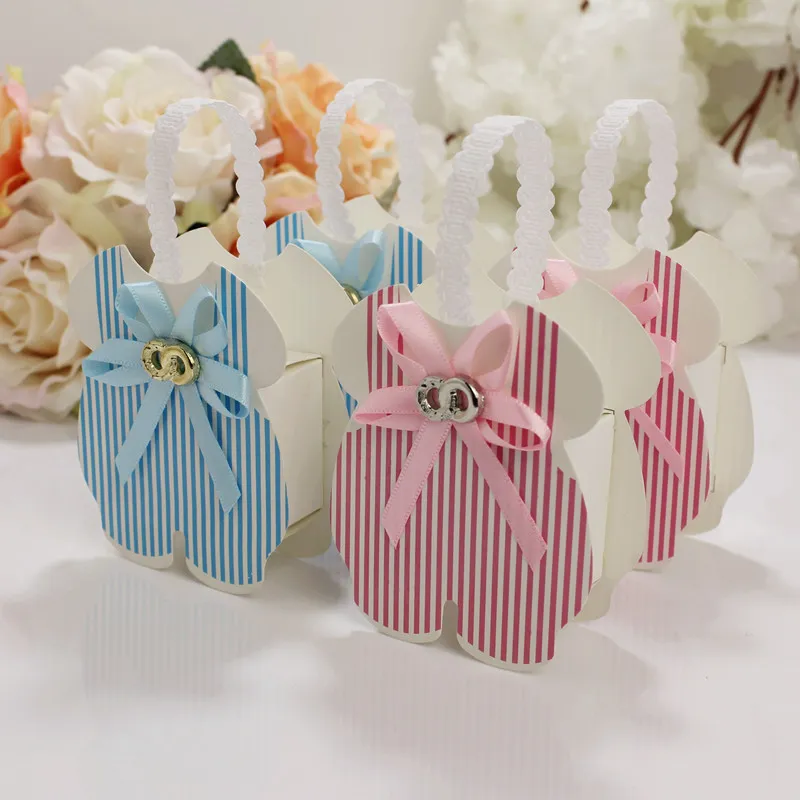 Baby Tote Bag Candy Gift Wrap Boxes European Creative Birthday CelebrationSmall Box Hand Bag Shape 60pcs/lot