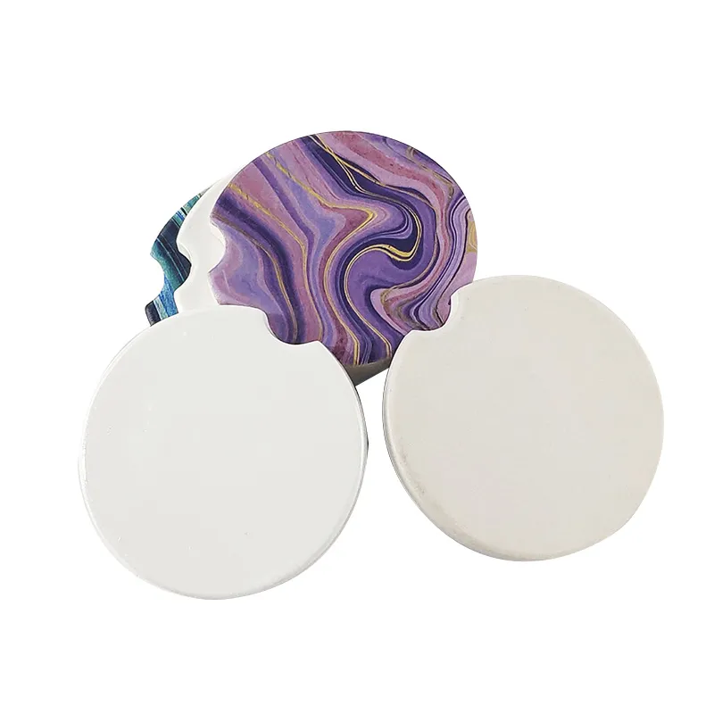 Los posavasos de cerámica en blanco de sublimación de alta calidad para impresión por sublimación pueden personalizar su propio diseño