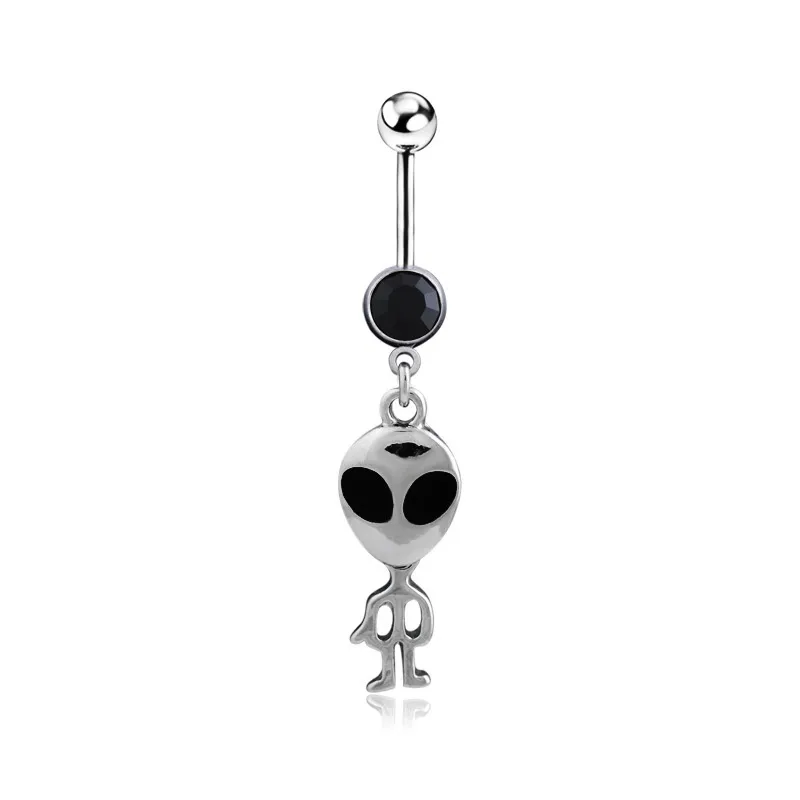 Alien belly deals button ring