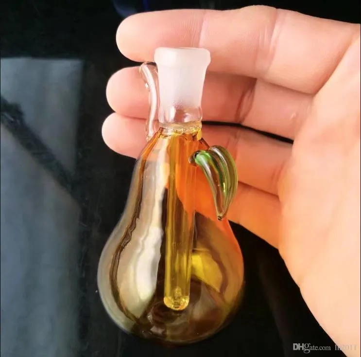 Mini tubo dell'acqua pera agli accessori di invio, Tubi New Glass unico Bong Glass Water Pipes Narghilè Oil Rigs fumatori con contagocce
