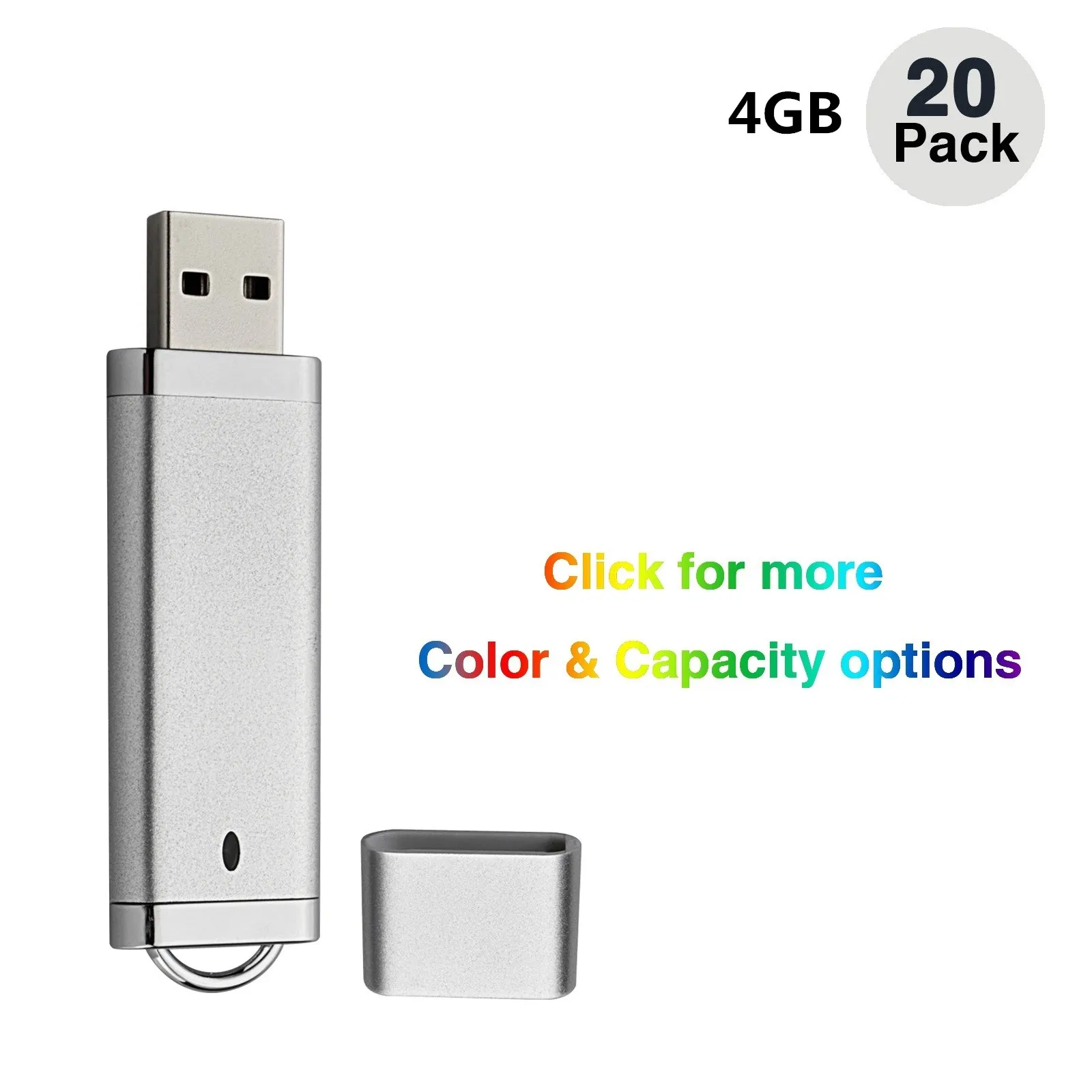 Toplu 20 Çakmak Tasarım 4 GB USB 2.0 Flaş Sürücüler Flash Bellek Sopa Kalem Sürücü Bilgisayar Laptop için Başparmak Depolama LED Göstergesi Çok Renkler