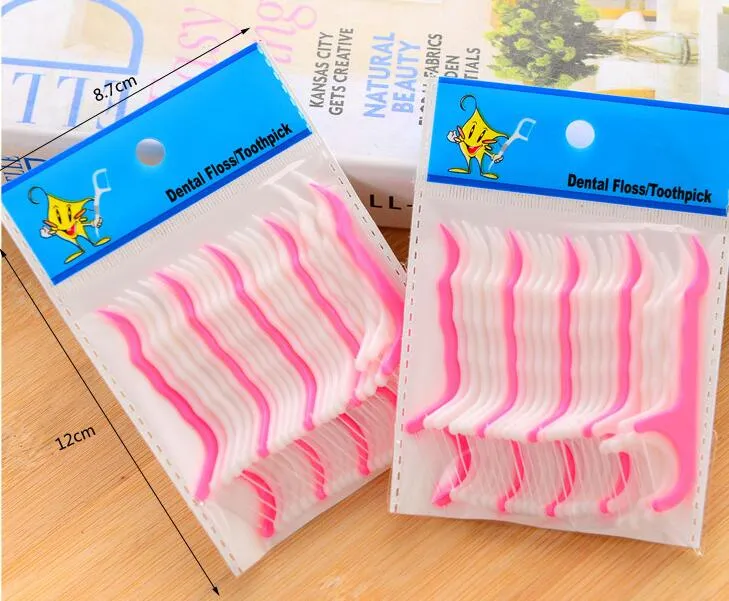 Plastic Tandenstoker Katoen Floss Tandenstoker Stick Voor Mondgezondheid Tafel Keuken Bar Accessoires Tool Opp Bag Pack