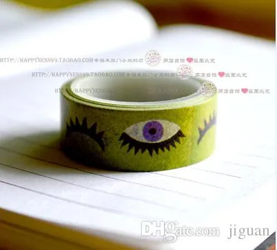 Wholesale- 2016 Halloween washi tape/yellow background halloween poker washi tape/pumpkin masking paper tape