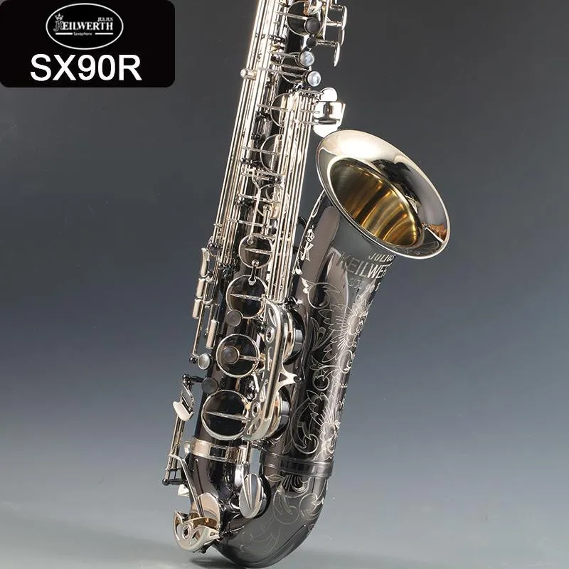 professional Germany JK SX90R Keilwerth Tenor saxophone Black Nickel Tenor Sax Top Musical instrument With Case 95% Copy