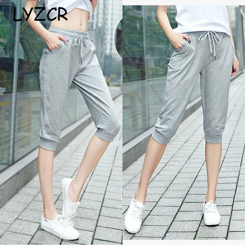 Summer Casual Cotton Conference 2022 Capri For Women Loose Fit Harem Pants  With Knee Length Design LY191210 From Dang02, $13.13