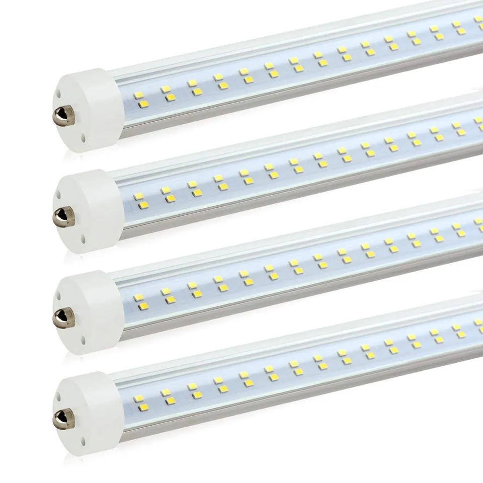 8ft v shaped single pin fa8 led tube 72W Double Sides smd 2835 Led Shop Light 150w Fluorescent tubes replacement 25-pack