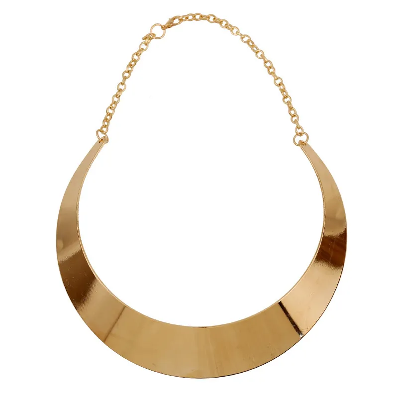 Neue Mode-Serie Legierung Aussage Halskette Frauen Kurze halsband Halsketten Collares Mujer Chunky Gold Halskette