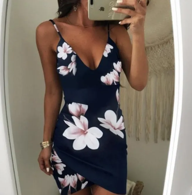 Ladiess Classics Comfort Elegance Parties Clothing Dresses Women Dress Fashion Ladies Female Womens Print Flower