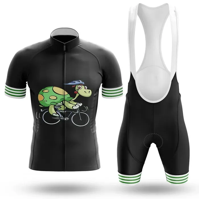 2024 Slow Cyclist Turtle Cycling Jersey Set Summer Mountain Bike Clothing Pro Bicycle Cycling Jersey Sportswear Suit Maillot Ropa Ciclismo