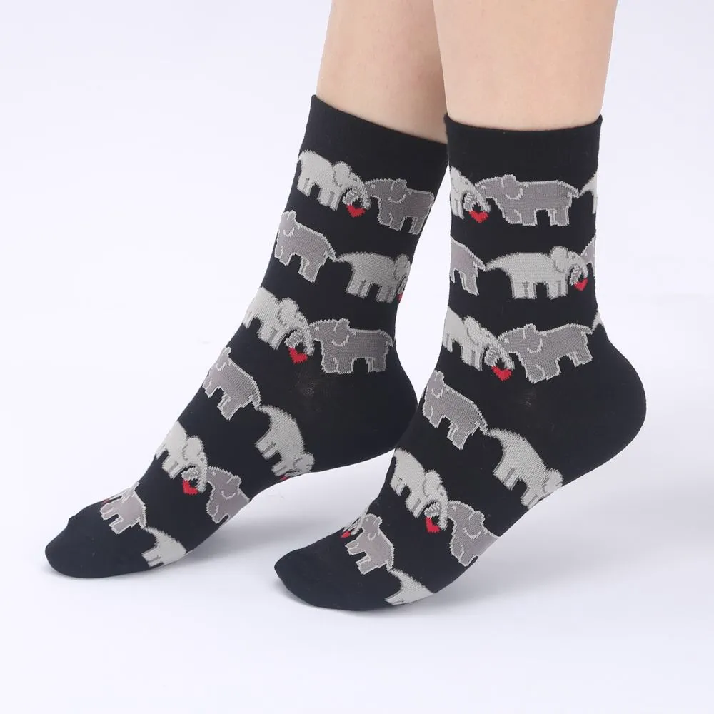 YEADU 85% хлопок Женские носки Harajuku красочные мультфильм милый забавный Каваи собака кошка свинья Фокс пространство носки для женщин Рождественский подарок