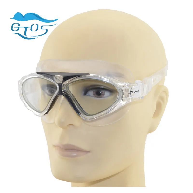 Black JIEJIA Adjustable Anti fog UV Waterproof Swimming Goggles Glasses 