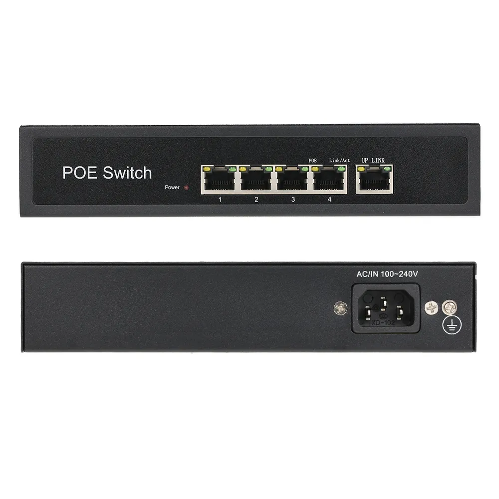 Switch Power Injector 1+4 Ports 10/100Mbps PoE Switch Injector... From Goodgo, $102.1 ...