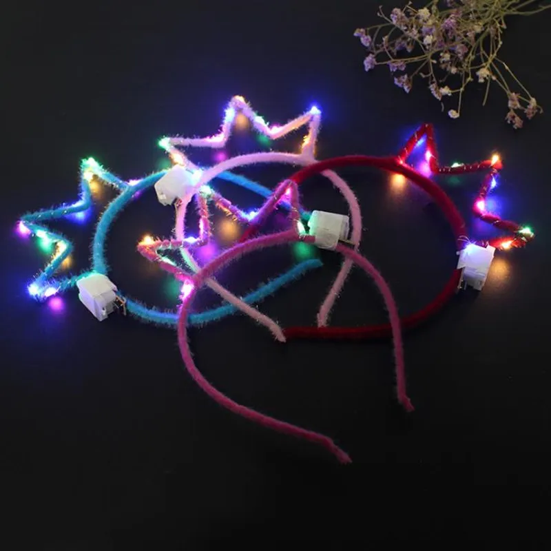New Crown LED Light Up Headbands Flashing Hair Accessories  display picture 1