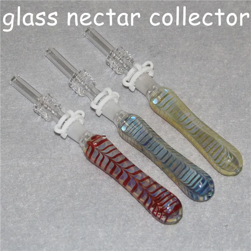 Kit NC en verre avec embouts en quartz Dab Straw Oil Rigs narguilés Pipes en silicone accessoires de fumée