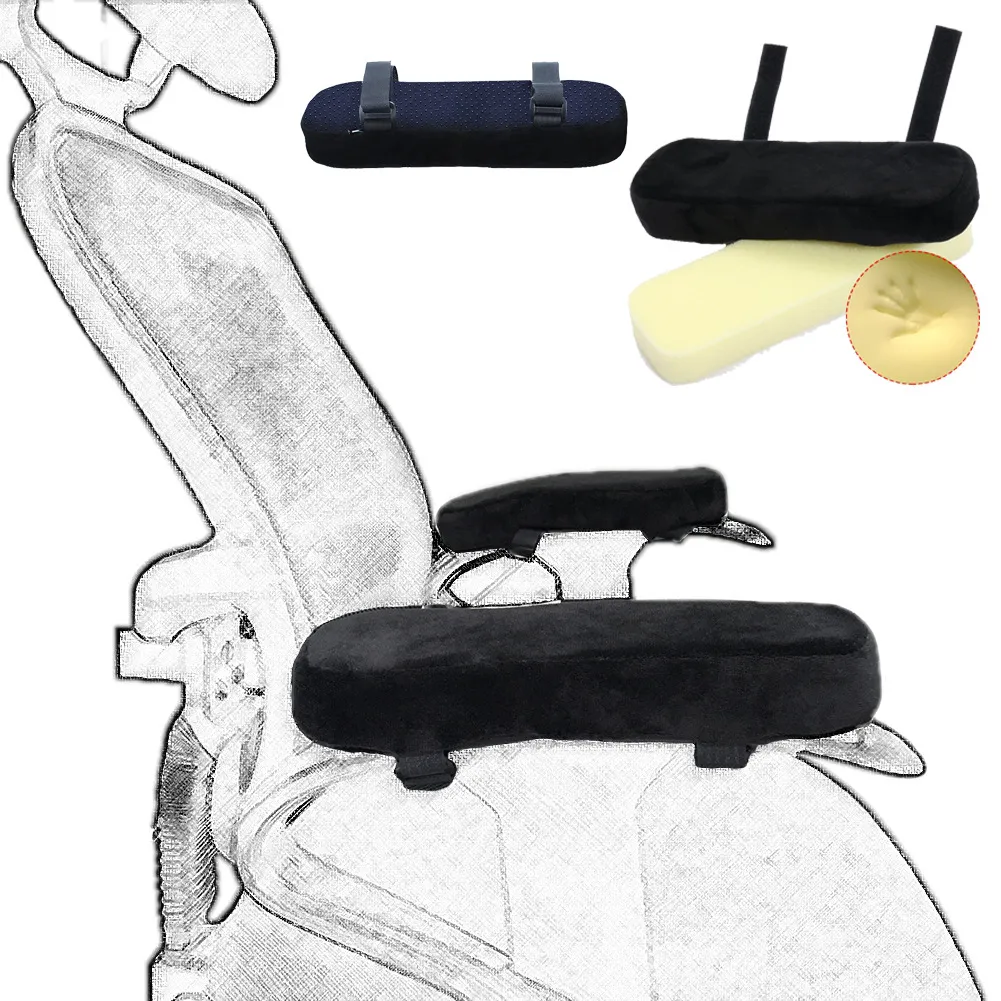 Memory Foam Stuhl-Armlehnenpolster, bequemer Bürostuhl-Armlehnenbezug für Ellbogen und Unterarme, Druckentlastung, 2 Stück/Set