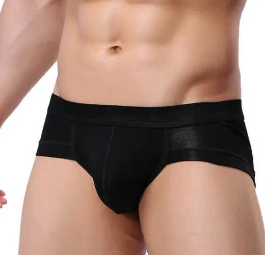 Sexiga andningsbara underkläder män Cuecas Ropa Inredning Hombre Cueca Boxer Jockstrap Roupa Interior Slip Solid Färg