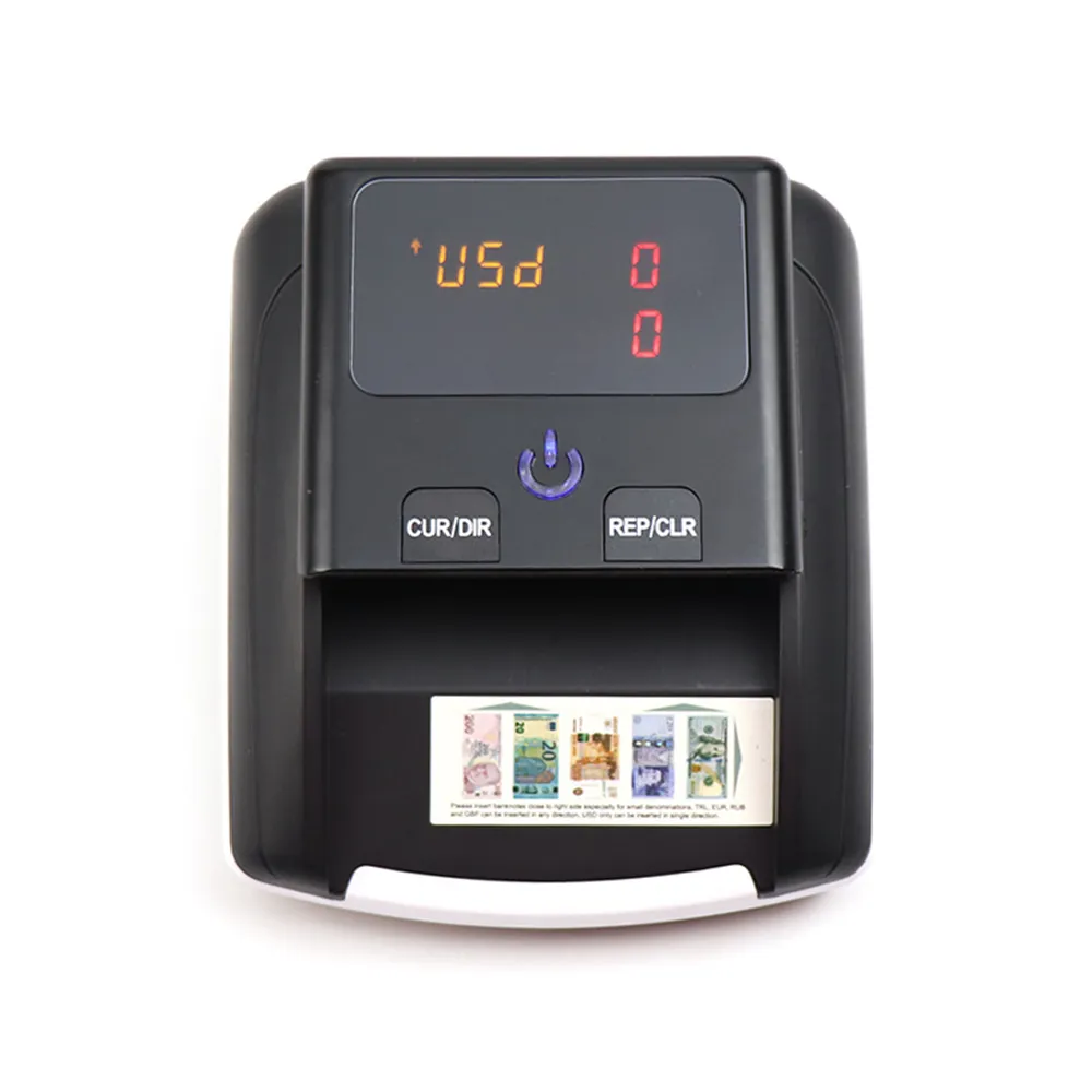 Nieuwe aangekomen bankbiljet Bill Detector Denominatie Value Counter UV / MG / IR / DD Counterfeit Detector Valuta Cash Tester Machine
