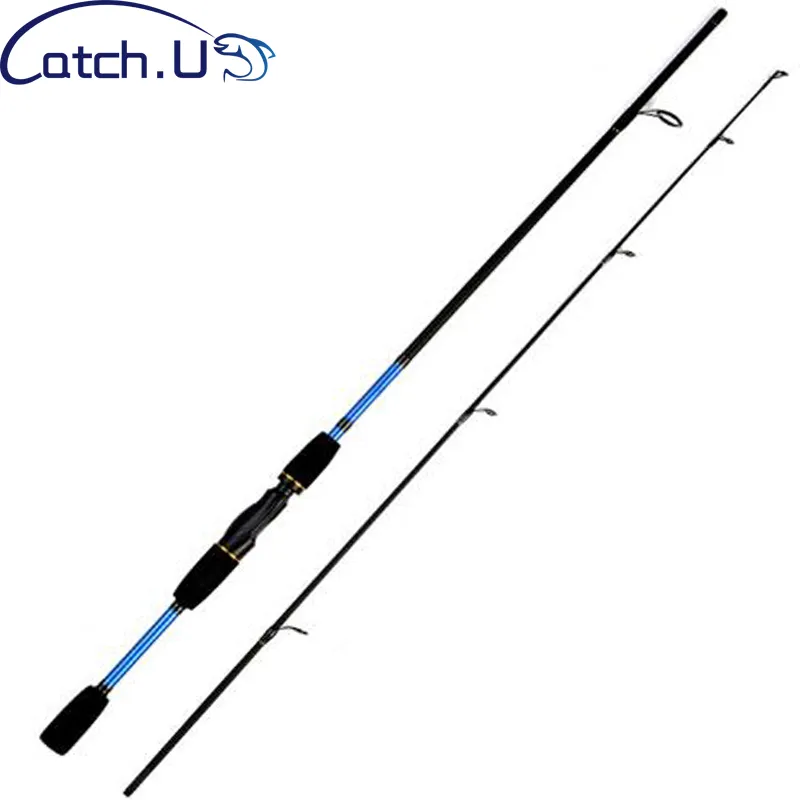 Catch.U 1.8M Fishing Rods Carbon Spinning Fishing Pole Spinning Fishing Rod 2 Section Lure Casting Pole