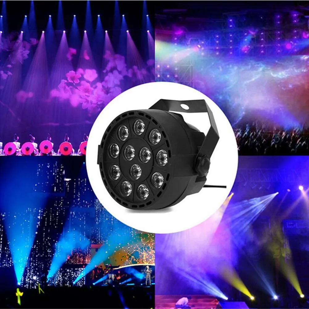 Par Light 12 LED RGBW Stage Lighting DMX 512 For Club Disco Party Ballroom KTV Bar Wedding DJ Live Show Lighting Effect