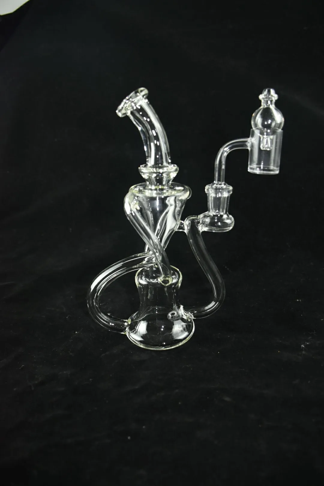 Glas Hookah, Transparent Oil Rig Rökning Ställ Rör, Bong 14mm Joint