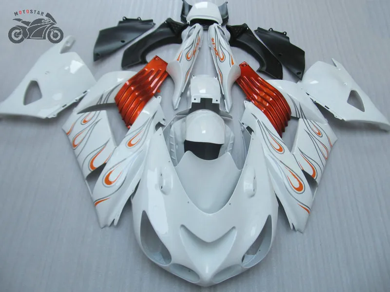 Injection Fairings set for Kawasaki Ninja ZX-14 2006 2007 2008 ZX14R 06 07 08 ZX 14R 06-08 white Chinese motorcycle fairings bodywork