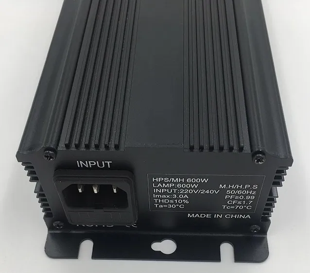 Freeshipping Digital 600W EU-kontaktballast för trädgårdsplanter växa ljus HPS MH-lampor