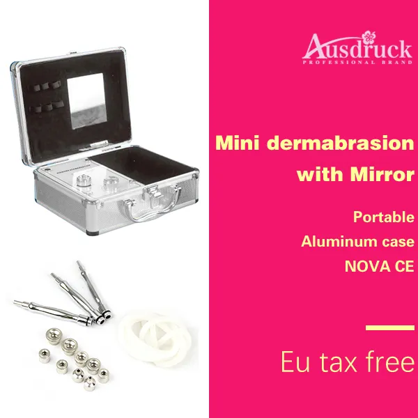 Mini Diamond Microdermabrasion Dermabrasion CE Portable Beauty Machine med spegel