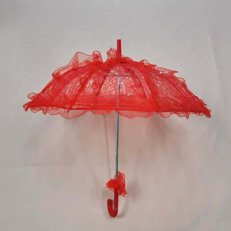 Mini Paraguas de Encaje - Rosa - 7