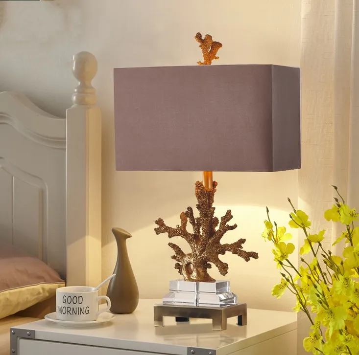 Gold coral lamp hotsell