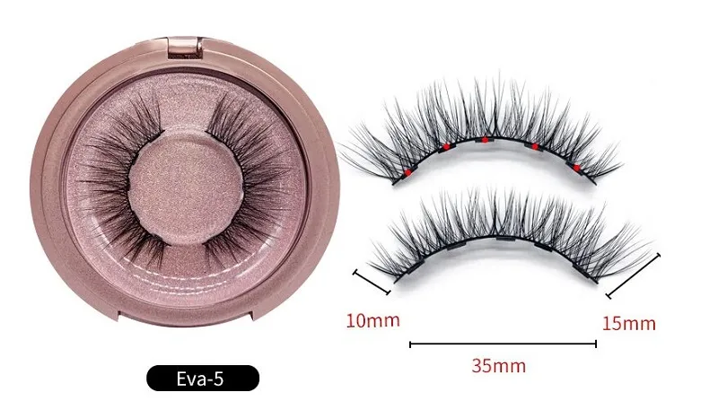 2019 neue 5 magnetische falsche Wimpern 9 Stile Magnet gefälschte Wimpern Augen Make-up Kits Wimpernverlängerung 5 Paar
