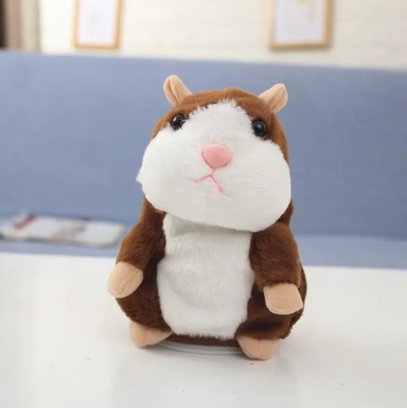 Giocattolo per bambini Animali di peluche Talking Hamster Mouse Cute Speak Sound Record Criceto Talking Record Mouse Farcito Pet Peluche BT5437