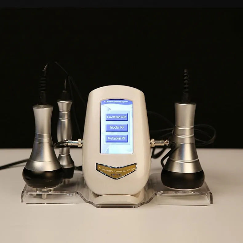 Apparecchiatura di bellezza Nuova versione Prodotto 3 IN 1 40K Ultrasonic Vacuum Cavitation Slimmng 5M RF Multipolar Beauty Machine