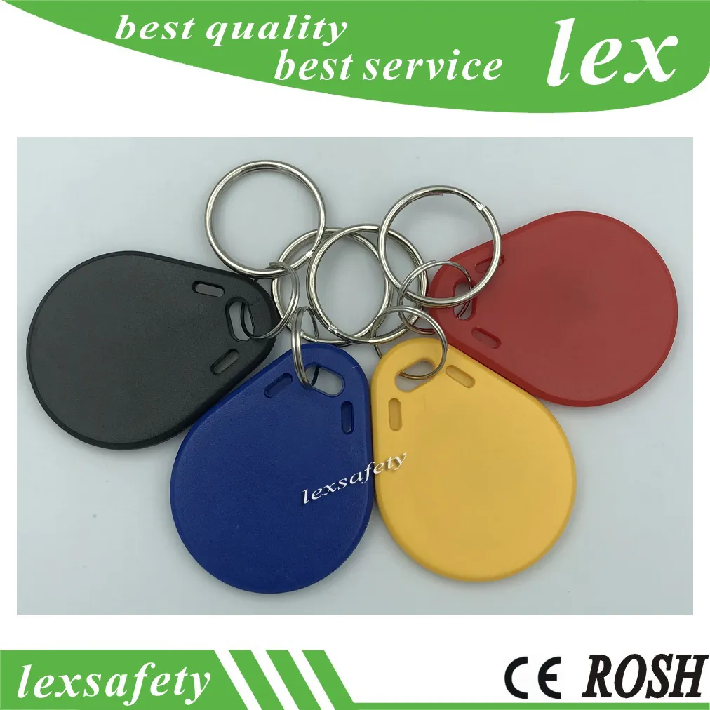 Faça de Alta Qualidade 100 pçs / lote FM11RF08 13.56MHz Card RFID Tags Costume Personalizado Plástico Chaveiro Chaveiros Tags