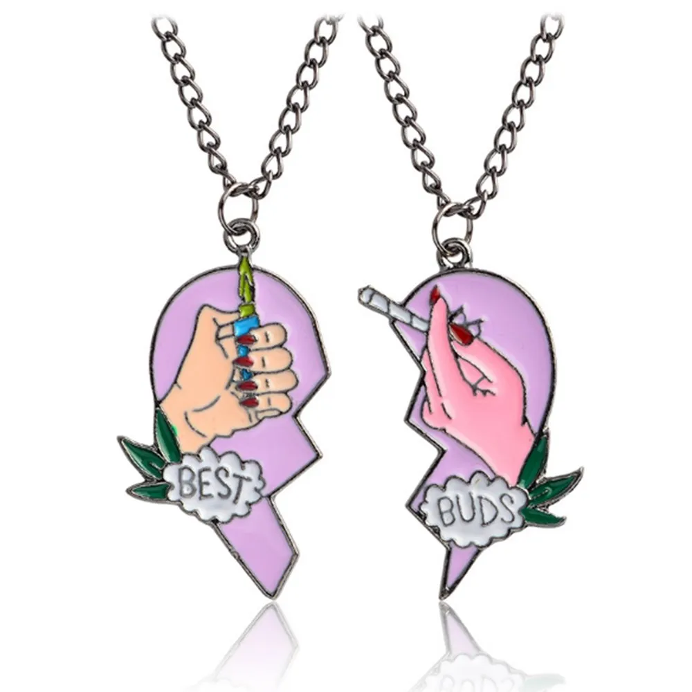 90s Best Friends Heart Necklace and Earring Set → Hotbox Vintage