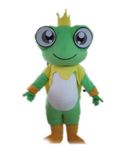 Factory 2019 Hot A Big Eyes Frog Mascot -kostuum voor volwassenen om Dult te dragen