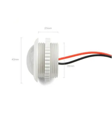 Sensor Detector de presencia PIR 45mm 220v 100w