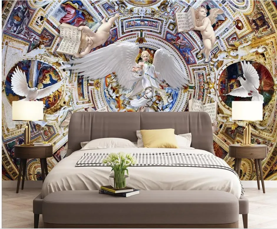 3d обои фрески для гостиной ангела wallappers обои для стен 3 D для гостиной