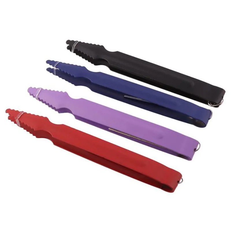 Mais novo colorido dente de aço inoxidável carvão braçadeira de carbono Tongs engrenagem Titular portátil Innovative Design Para Hookah Shisha fumadores bacia Ferramenta