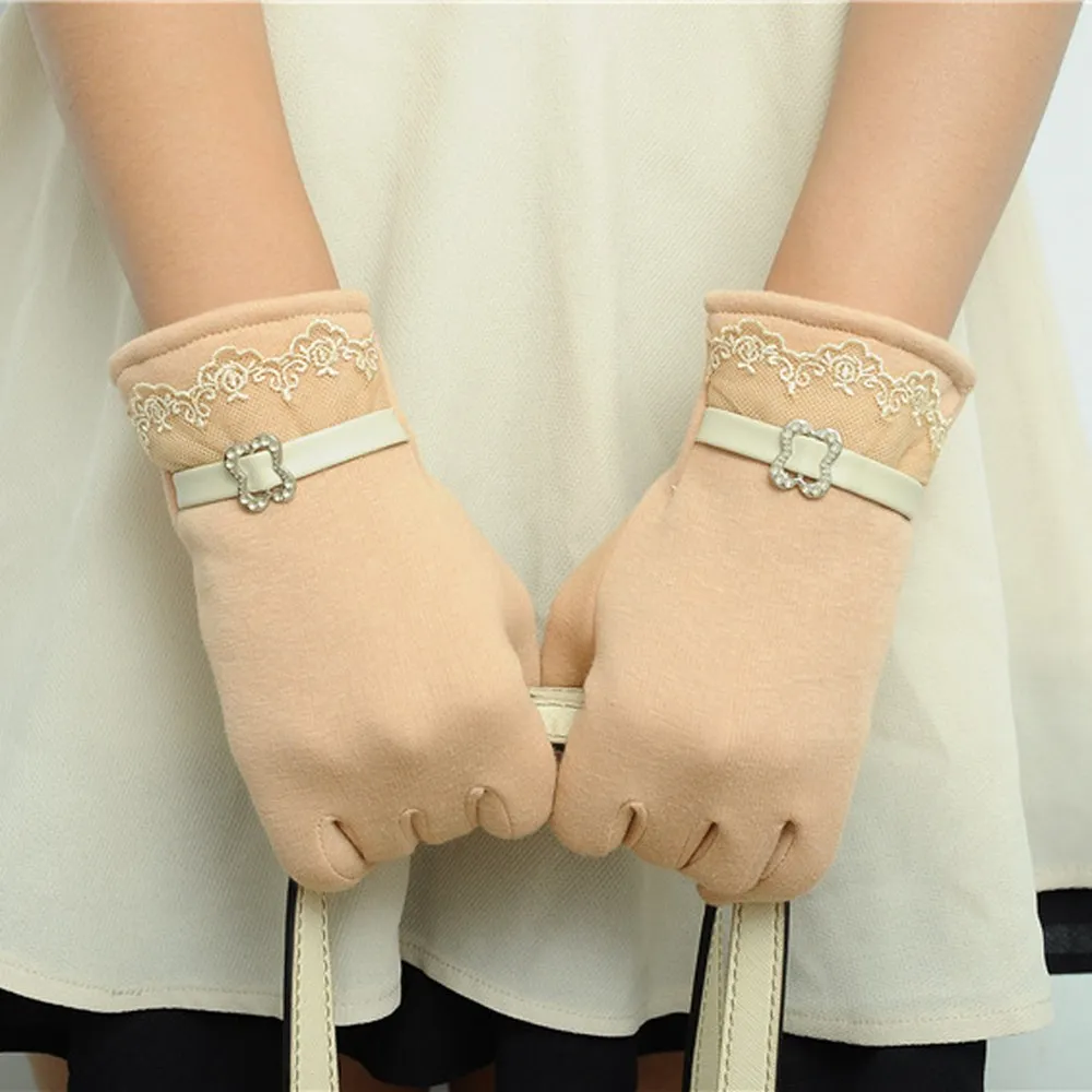 ファッション - 手袋レディースレディース冬の暖かいミトンの手を維持しながら手を維持しながら女性