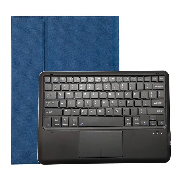 Removable Detachable Seperated Touchable Wireless Bluetooth Keyboard Portfolio Leather Case for iPad Pro 12 9 2017 2020