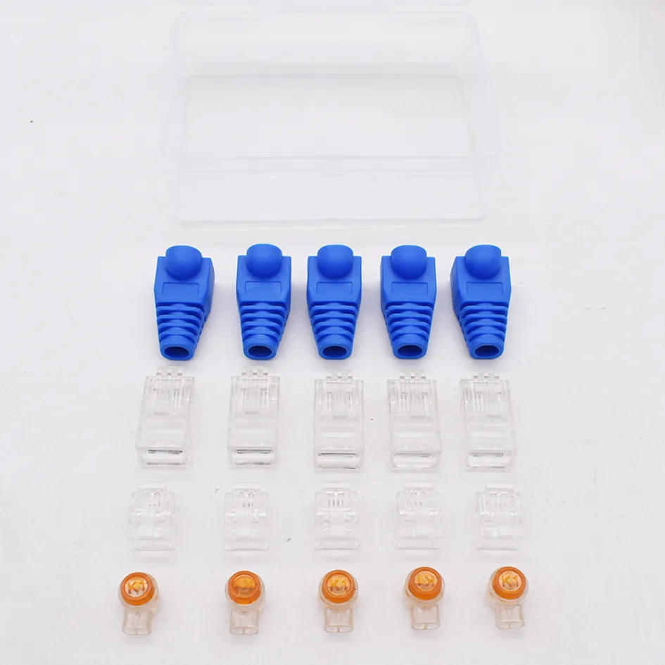 9-in-1 RJ45 Crimping Tool Kit With Case – CAT5/CAT6 LAN Cable Tester & Repair Kit, Network Tool Set