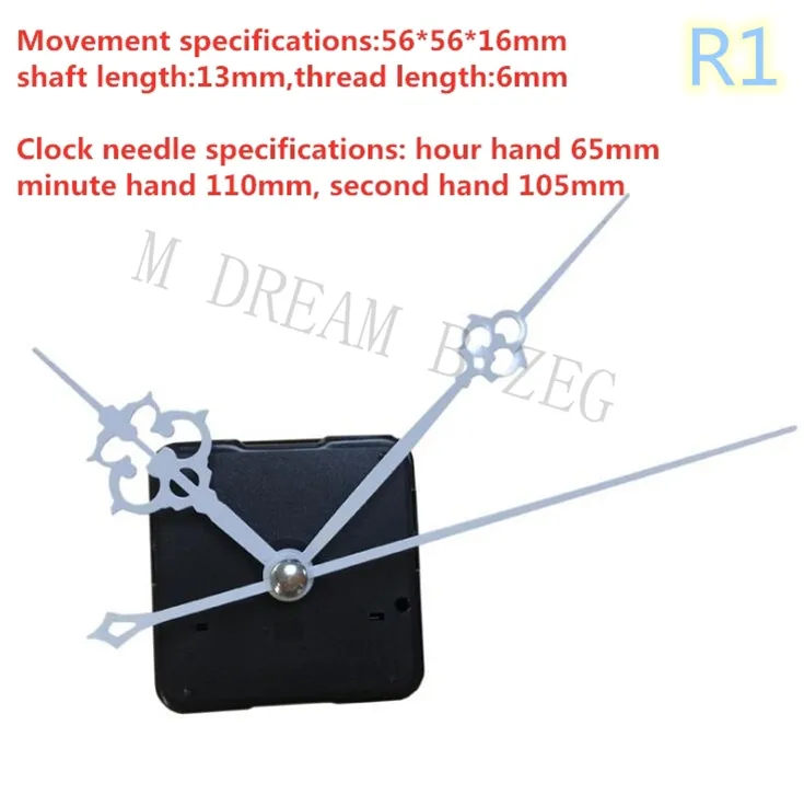 Meccanismo di clock fai -da -te orologio in quarzo kit meccanico Kit meccanismo Riparazione con set di mani Crosstch Movvement Clock ACCES4521005