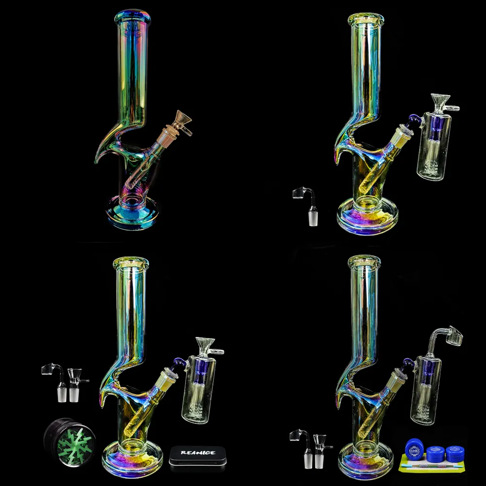 Reanice Haisah Glass Dymna Rura Bong Kwarcowy w Bongs Gruby Recykler Perblant Palenie Slajdy Ekrany Zegi Stem Bubbler Bubbler Holders Tubes Filters Rig