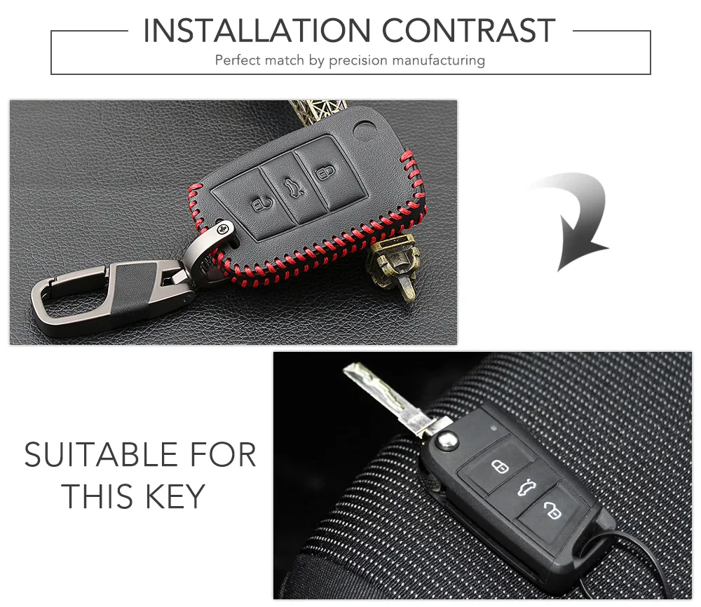 Key Cover Autoschlüsselabdeckung, passend für VW Golf 8, passend für