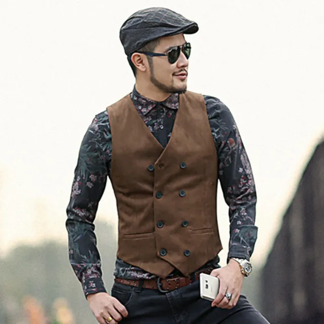 2019 New Fall Groom Vests Boss Slim Men's Wear Mens Wedding Tuxedo Boys Plaid Suit Formal Evening Party Mens Clothing Size